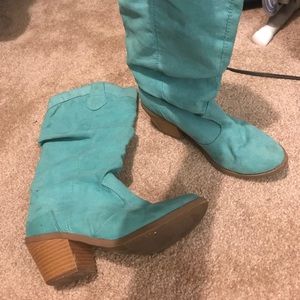 Mint Cowboy Boots